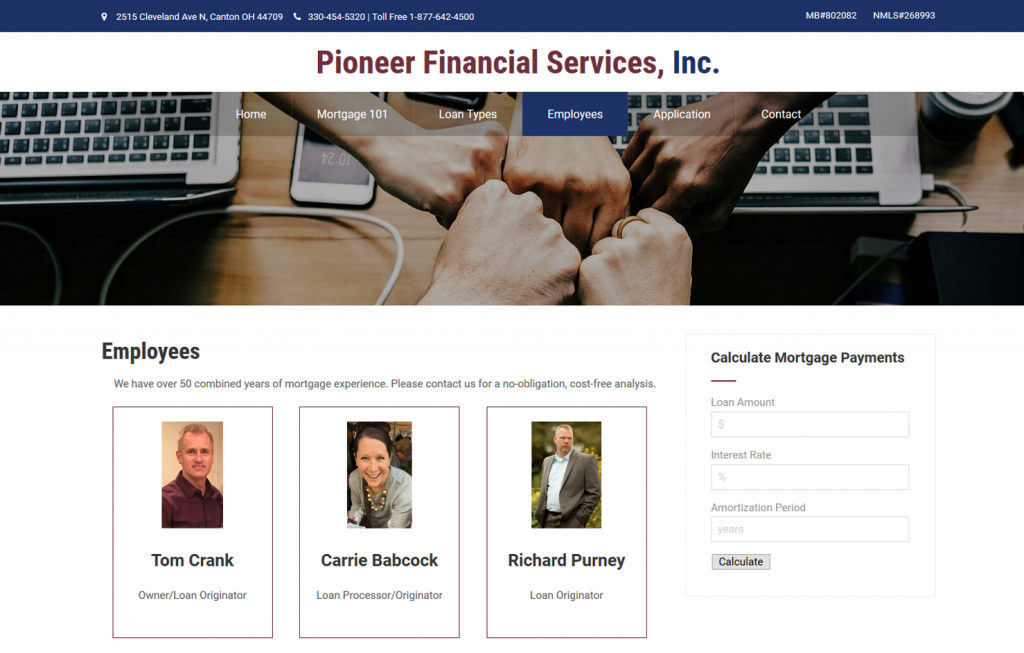 Pioneer Financial Services - employees