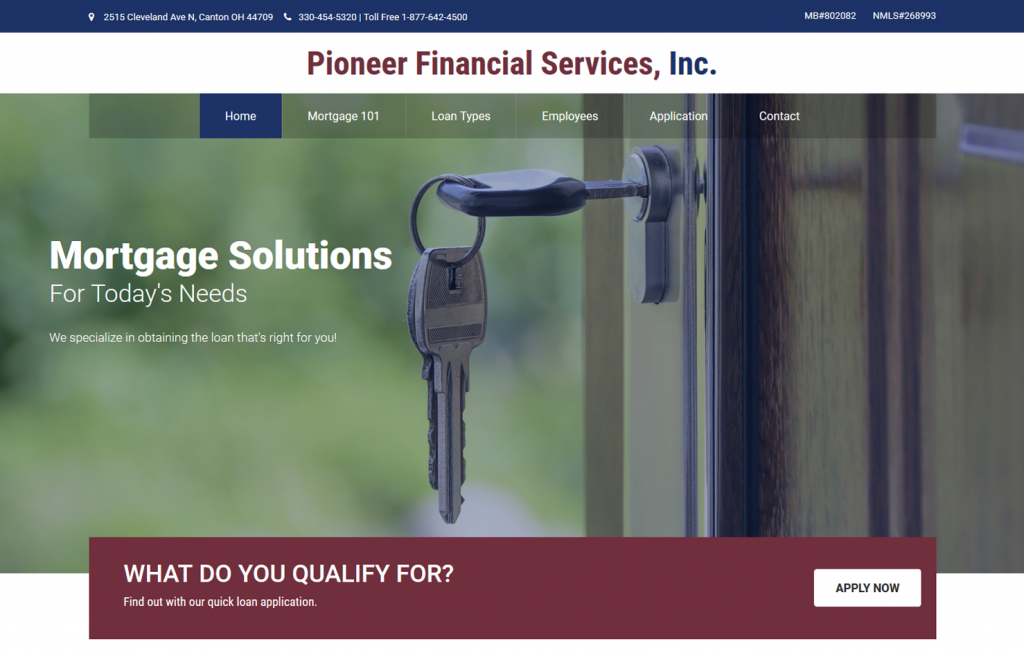 Pioneer Financial Services - home